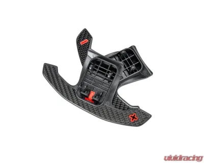 Auto Tecknic Carbon Fiber Shift Paddles Red Indicators Gloss for BMW G80 M3 G82 M4 2020-2025 - ATK-BM-0418