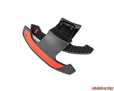 Auto Tecknic Carbon Fiber Shift Paddles Red Indicators Gloss for BMW G80 M3 G82 M4 2020-2025 - ATK-BM-0418