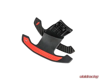 Auto Tecknic Carbon Fiber Shift Paddles Red Indicators Gloss for BMW G80 M3 G82 M4 2020-2025 - ATK-BM-0418