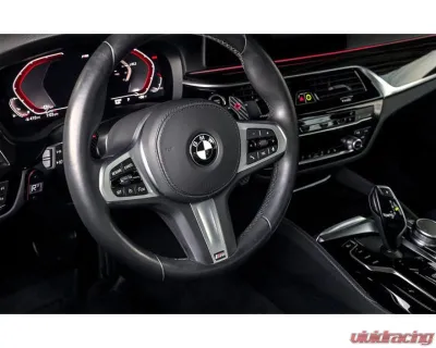 Auto Tecknic Carbon Fiber Shift Paddles Red Indicators Gloss for BMW G80 M3 G82 M4 2020-2025 - ATK-BM-0418