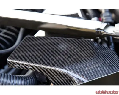 Auto Tecknic Dry Carbon ECU Battery Terminal Cover Satin for BMW G80 M3 2020-2025 - ATK-BM-0420-S