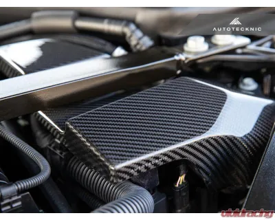 Auto Tecknic Dry Carbon ECU Battery Terminal Cover Satin for BMW G80 M3 2020-2025 - ATK-BM-0420-S