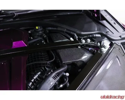 Auto Tecknic Dry Carbon ECU Battery Terminal Cover Satin for BMW G80 M3 2020-2025 - ATK-BM-0420-S