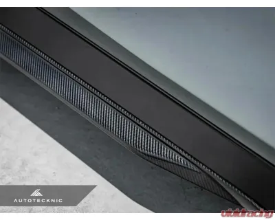 Auto Tecknic Dry Carbon Fiber Side Skirt Extension Set for BMW G60 5-Series 2023-2025 - ATK-BM-0426