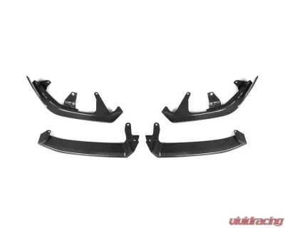 Auto Tecknic Dry Carbon Front Lip Splitter Set for BMW G60 5-Series 2023-2025 - ATK-BM-0427
