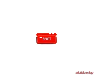 AutoTecknic Red Sport Mode Button Satin BMW E46 M3 2001-2006 - ATK-BM-0502-SRD