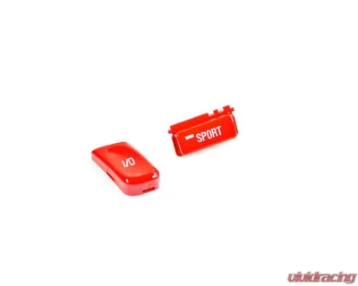 AutoTecknic Red Sport Mode Button Satin BMW E46 M3 2001-2006 - ATK-BM-0502-SRD