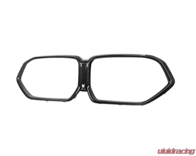 Auto Tecknic Replacement Dry Carbon Grille Surround for BMW F95 X5M LCI 2019-2025, F96 X6M LCI - ATK-BM-0512