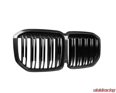Auto Tecknic Dual-Slats Dry Carbon Front Grille for BMW G07 X7 Pre-LCI 2018-2025 - ATK-BM-0614-DS-CF