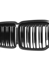 Auto Tecknic Dual-Slats Dry Carbon Front Grille for BMW G07 X7 Pre-LCI 2018-2025                                     - ATK-BM-0614-DS-CF - Image 3