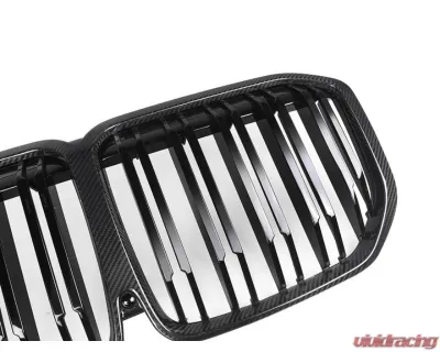 Auto Tecknic Dual-Slats Dry Carbon Front Grille for BMW G07 X7 Pre-LCI 2018-2025 - ATK-BM-0614-DS-CF
