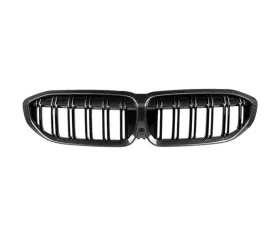 Auto Tecknic Dry Carbon Fiber Dual-Slats Front Grilles for BMW G20 3-Series 2019-2022