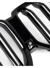 Auto Tecknic Dual-Slats Gloss Black Front Grille for BMW G06 X6 LCI 2024-2025                                     - ATK-BM-0616-LCI-DSGB - Image 8