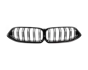 Auto Tecknic Dual-Slats Gloss Black Front Grille for BMW G14 G15 G16 8-Series 2019-2025