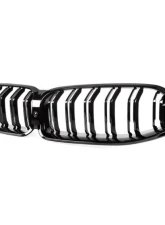 Auto Tecknic Dual-Slats Gloss Black Front Grille for BMW G14 G15 G16 8-Series 2019-2025                                     - ATK-BM-0618-DS-GB - Image 2