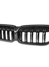 Auto Tecknic Dry Carbon Fiber Dual-Slat Front Grille for BMW G20 3-Series LCI 2023-2025                                     - ATK-BM-0620-DS-CF - Image 3