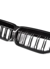 Auto Tecknic Dry Carbon Fiber Dual-Slat Front Grille for BMW G20 3-Series LCI 2023-2025                                     - ATK-BM-0620-DS-CF - Image 5