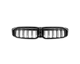 Auto Tecknic Dual-Slats Gloss Black Front Grille for BMW G20 3-Series LCI 2023+