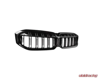 Auto Tecknic Dual-Slats Gloss Black Front Grille for BMW G20 3-Series LCI 2023+ - ATK-BM-0620-DS-GB