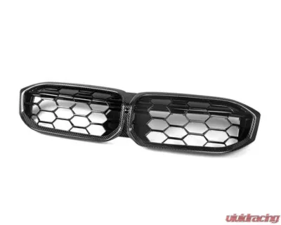 Auto Tecknic Dry Carbon Fiber Honeycomb Front Grille for BMW G20 3-Series LCI 2023-2024 - ATK-BM-0620-HC-CF