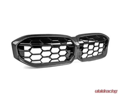 Auto Tecknic Dry Carbon Fiber Honeycomb Front Grille for BMW G20 3-Series LCI 2023-2024 - ATK-BM-0620-HC-CF