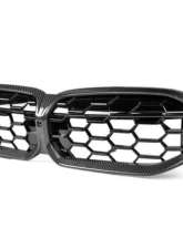 Auto Tecknic Dry Carbon Fiber Honeycomb Front Grille for BMW G20 3-Series LCI 2023-2024                                     - ATK-BM-0620-HC-CF - Image 8
