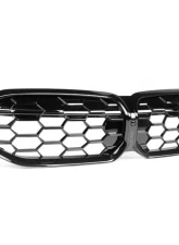 Auto Tecknic Gloss Black Honeycomb Front Grille for BMW G20 3-Series LCI 2023-2025                                     - ATK-BM-0620-HC-GB - Image 3