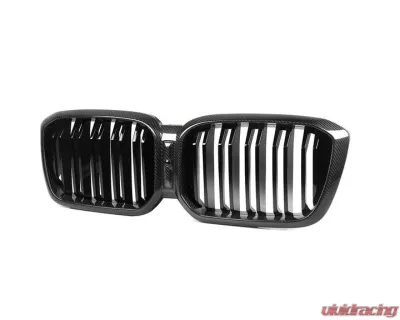 Auto Tecknic Dry Carbon Fiber Dual-Slats Front Grille for BMW F97 X3M LCI 2017-2024 - ATK-BM-0621-DS-DC