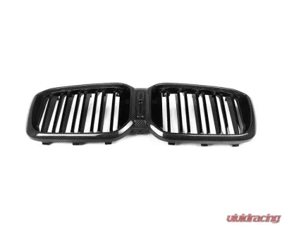 Auto Tecknic Dry Carbon Fiber Dual-Slats Front Grille for BMW F97 X3M LCI 2017-2024 - ATK-BM-0621-DS-DC