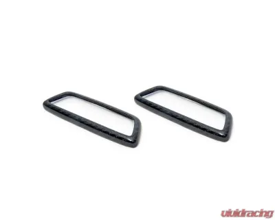 Auto Tecknic Dry Carbon Front Seat Illuminated Emblem Cover for BMW M2 2016-2021 - ATK-BM-0800-CBS