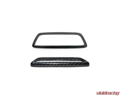 Auto Tecknic Dry Carbon Front Seat Illuminated Emblem Cover for BMW M2 2016-2021 - ATK-BM-0800-SMS