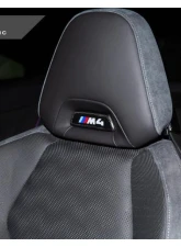 Auto Tecknic Dry Carbon Front Seat Illuminated Emblem Cover for BMW M2 2016-2021                                     - ATK-BM-0800-SMS - Image 3