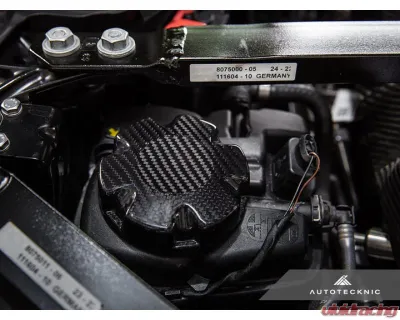 AutoTecknic Dry Carbon Coolant Expansion Tank Cap Cover Satin - ATK-BM-0803-SC