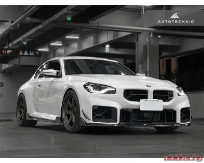 Auto Tecknic Dry Carbon Podium Front Bumper Lower Vent Set for BMW G87 M2 2023-2025 - ATK-BM-0809