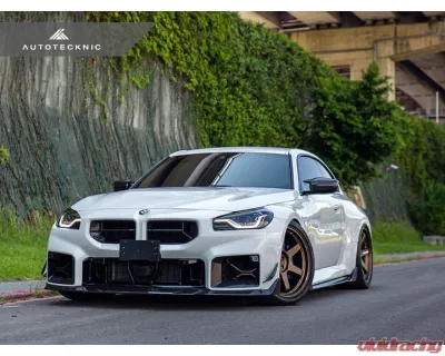 Auto Tecknic Dry Carbon Podium Front Bumper Lower Vent Set for BMW G87 M2 2023-2025 - ATK-BM-0809