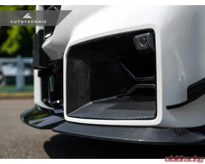 Auto Tecknic Dry Carbon Podium Front Bumper Lower Vent Set for BMW G87 M2 2023-2025 - ATK-BM-0809