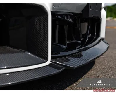 Auto Tecknic Dry Carbon Podium Front Lip Set for BMW G87 M2 2023-2025 - ATK-BM-0812