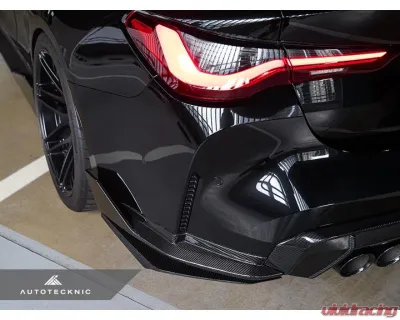 Auto Tecknic Dry Carbon Rear Splitter Winglet Set for BMW G80 G81 M3 G82 G83 M4 2020-2025 - ATK-BM-0814