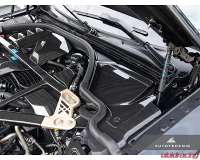 Auto Tecknic Dry Carbon Engine Cowl Panel Trim Set for BMW G87 M2, G80 M3, G82/G83 M4 2020-2025 - ATK-BM-0820-DCG
