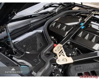 Auto Tecknic Dry Carbon Engine Cowl Panel Trim Set for BMW G87 M2, G80 M3, G82/G83 M4 2020-2025 - ATK-BM-0820-DCG