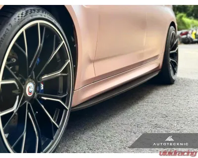 Auto Tecknic Dry Carbon Fiber Side Skirt Extension Set for BMW F90 M5 | G30 5-Series 2017-2023 - ATK-BM-0821