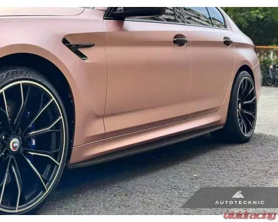 Auto Tecknic Dry Carbon Fiber Side Skirt Extension Set for BMW F90 M5 | G30 5-Series 2017-2023 - ATK-BM-0821