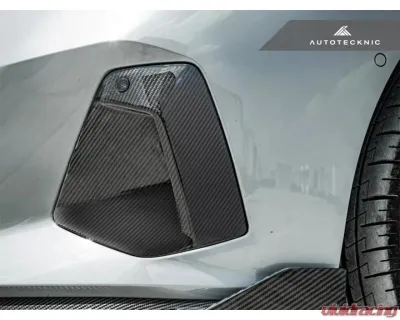 Auto Tecknic Dry Carbon Front Bumper Trim Set for BMW G60 5-Series 2024-2025 - ATK-BM-0830