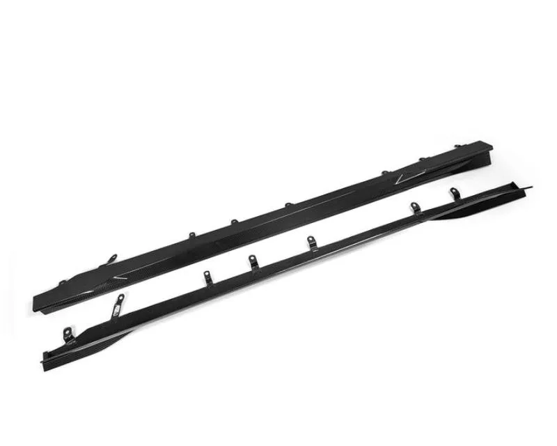 AutoTecknic Dry Carbon Fiber Side Skirt Extension Set BMW G87 M2 2023-2025 - ATK-BM-0890
