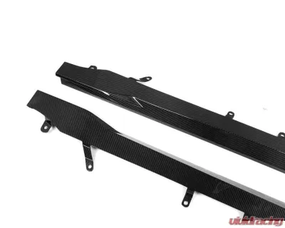 Auto Tecknic Dry Carbon Fiber Side Skirt Extension Set for BMW G87 M2 2023-2025 - ATK-BM-0890