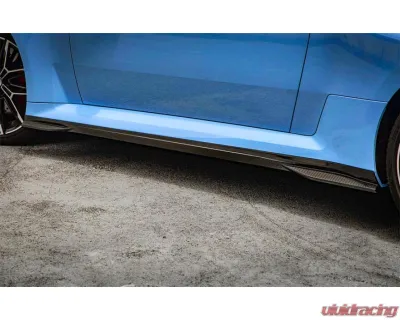 Auto Tecknic Dry Carbon Fiber Side Skirt Extension Set for BMW G87 M2 2023-2025 - ATK-BM-0890