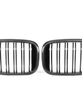 Auto Tecknic Dry Carbon Fiber Dual-Slats Front Grille Set for BMW G01 X3 G02 X4 2014-2025                                     - ATK-BM-0897 - Image 7