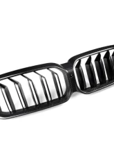 Auto Tecknic Dry Carbon Fiber Dual-Slats Front Grilles for BMW G30 5-Series LCI 2017-2023                                     - ATK-BM-0898 - Image 4