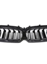 Auto Tecknic Dry Carbon Fiber Dual-Slats Front Grilles for BMW G30 5-Series LCI 2017-2023                                     - ATK-BM-0898 - Image 6