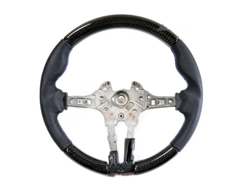 AutoTecknic Replacement Carbon Steering Wheel Alcantara BMW F87 M2 2016-2021 - ATK-BM152-F3012M3-A
